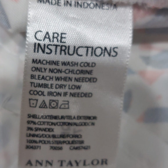 Ann Taylor Madison Abstract Pencil Skirt Sz 10 - Picture 6 of 11